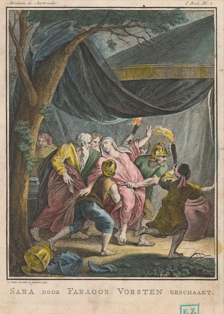 Sarah is kidnapped by pharaoh's servants by Jan Punt