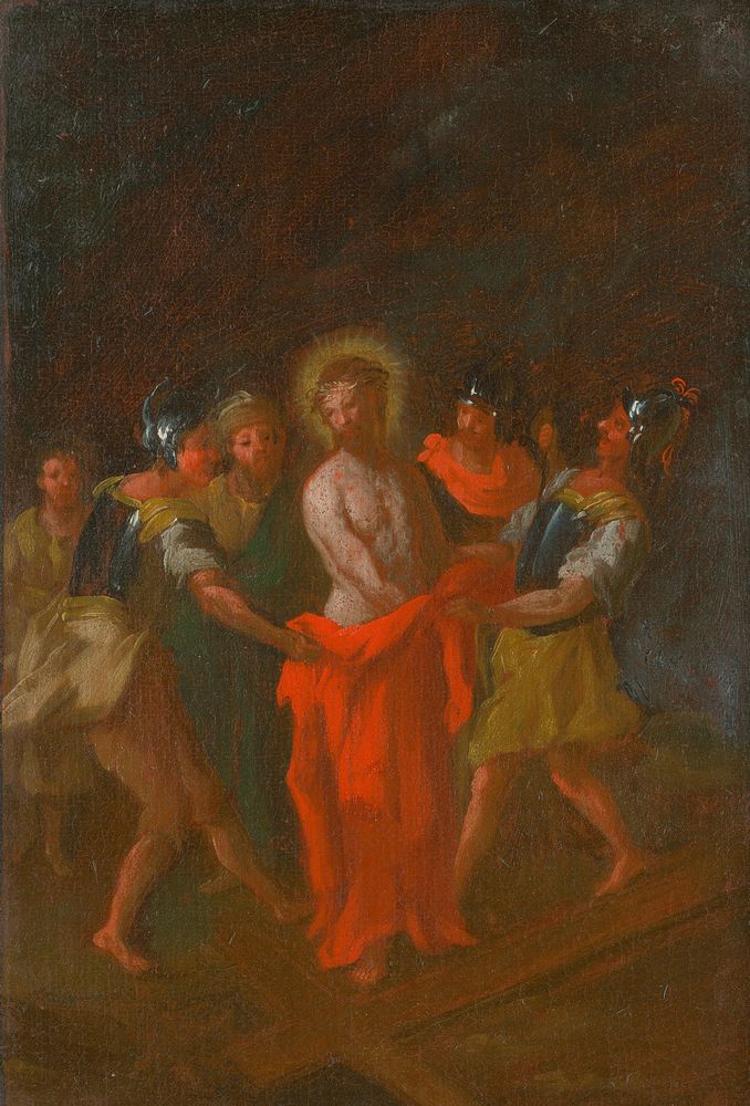 Jesus is stripped of his garments., István Schaller