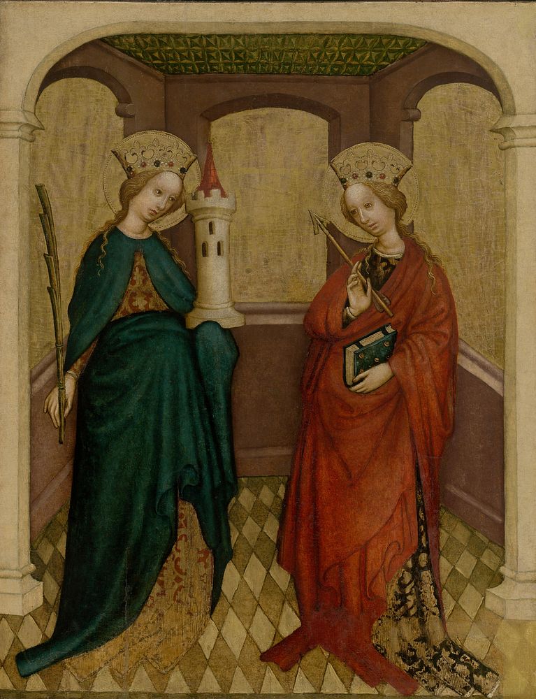 Panel with st., Viennese Painter