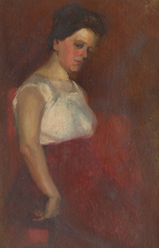 Study of a seated woman, Ludovít Pitthordt