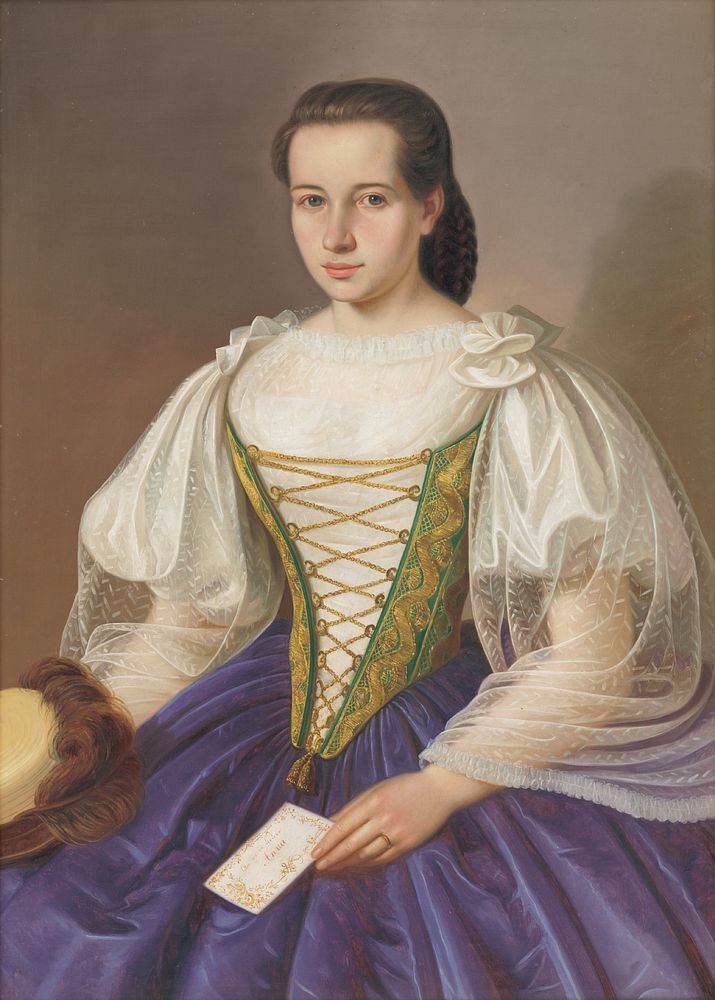 Portrait of anna šefránková, Peter Michal Bohuň
