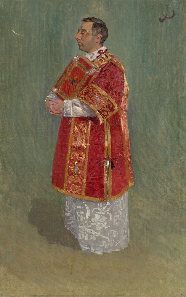 Figure of clergyman, Joža Úprka