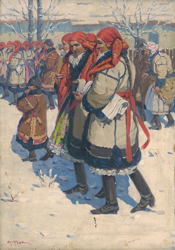 Moravian slovaks in winter, Antoš Frolka