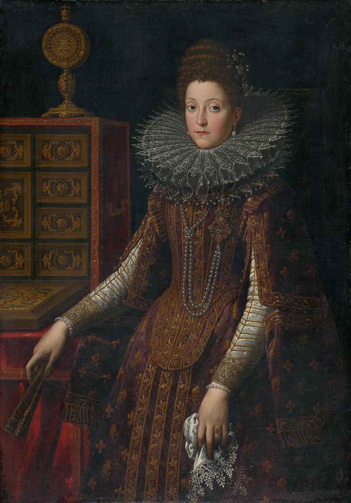 Portrait of a lady in rich clothes