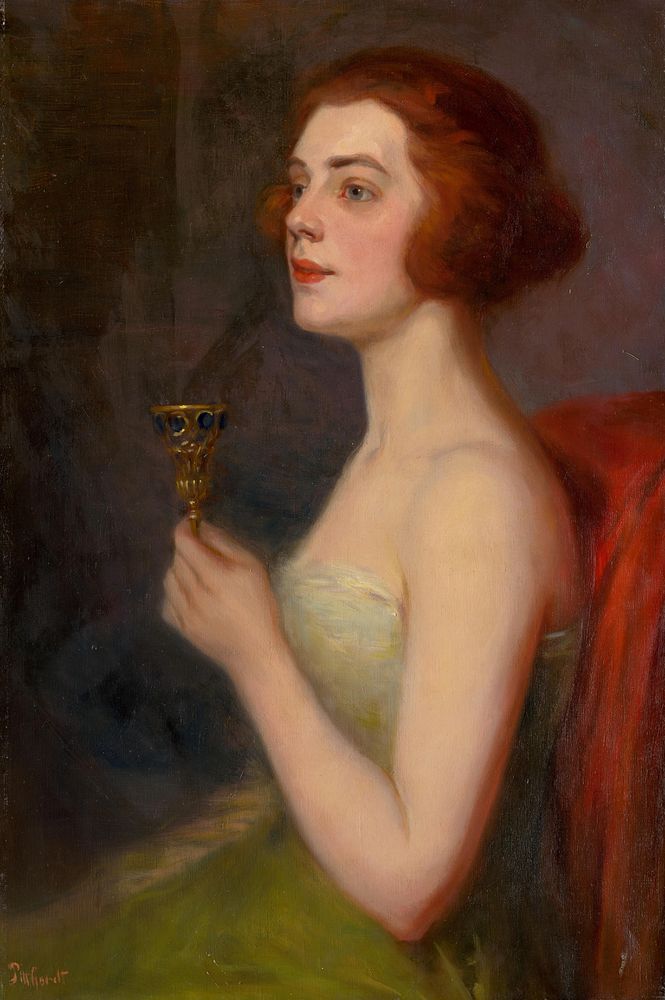 Woman with a goblet, Ludovít Pitthordt