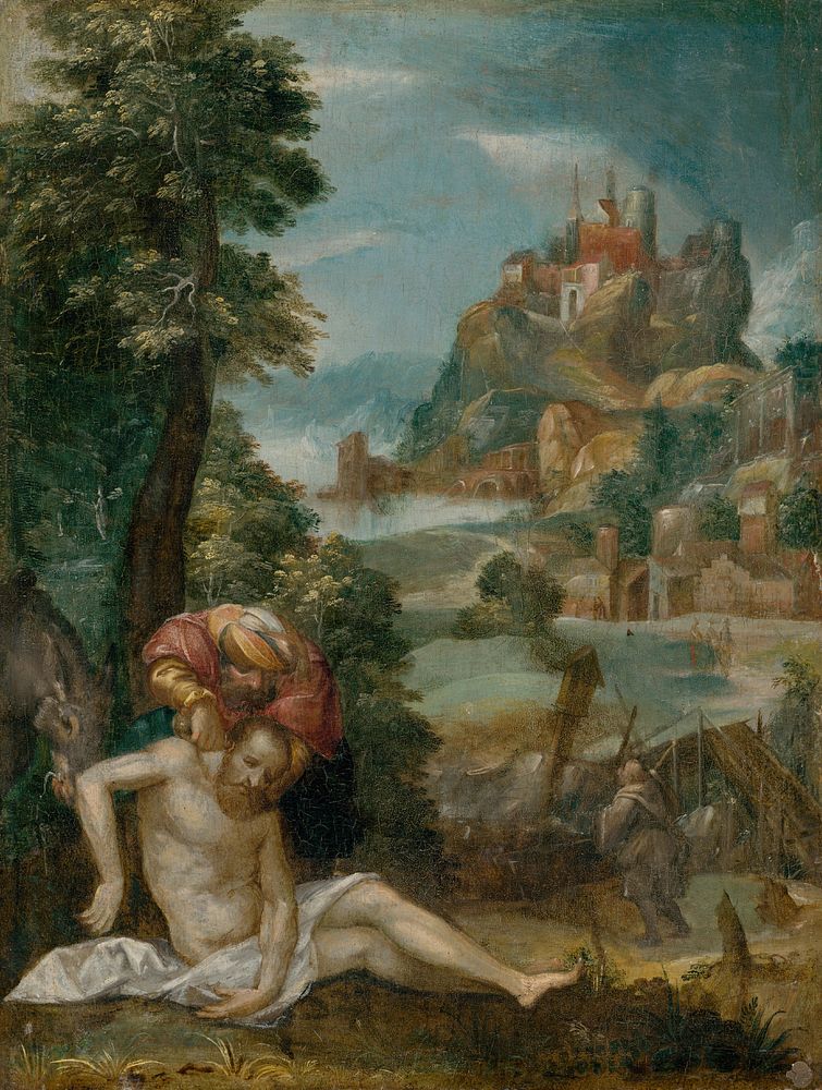 The good samaritan, Heinrich Aldegrever