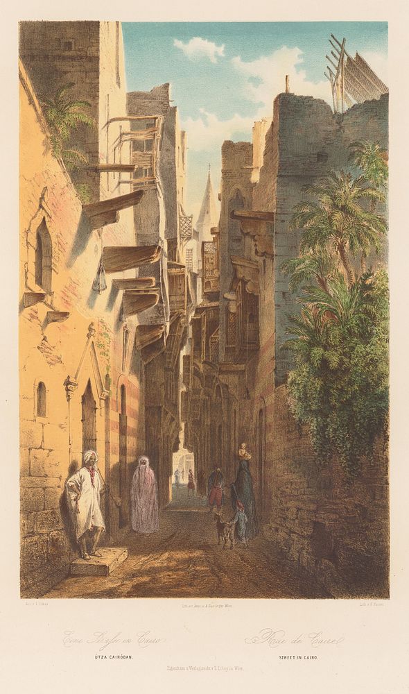 Street in cairo, Karol ľudovít Libay