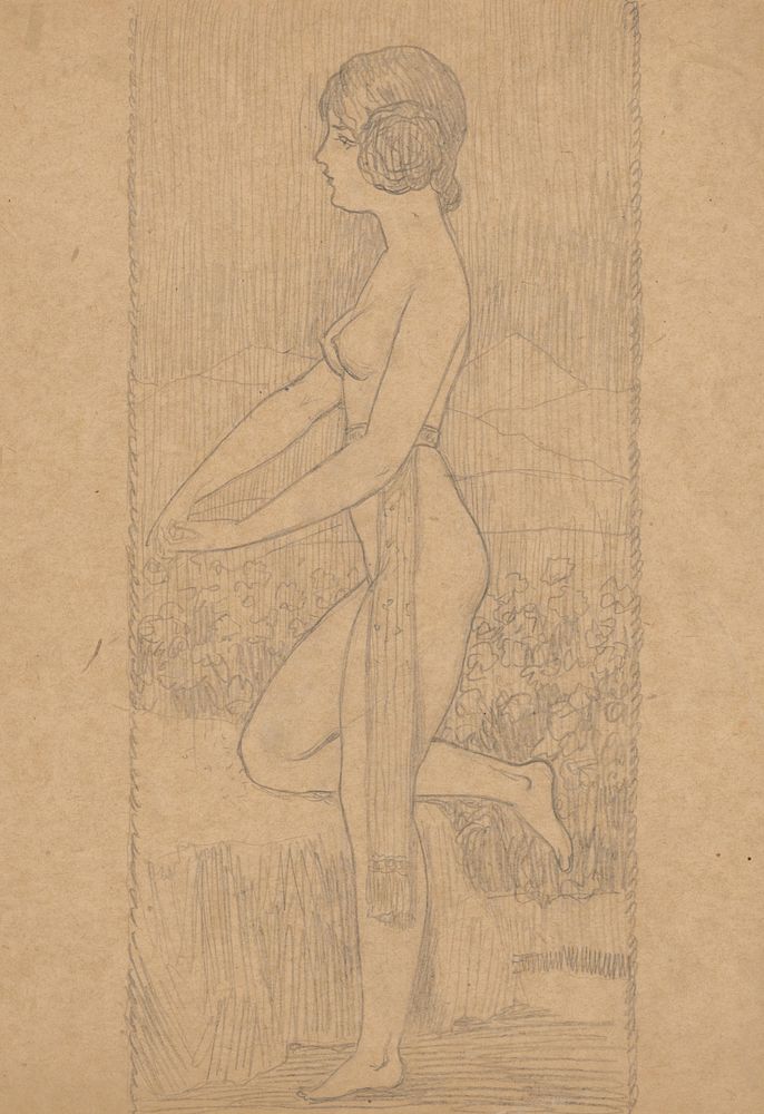 Nude in a landscape