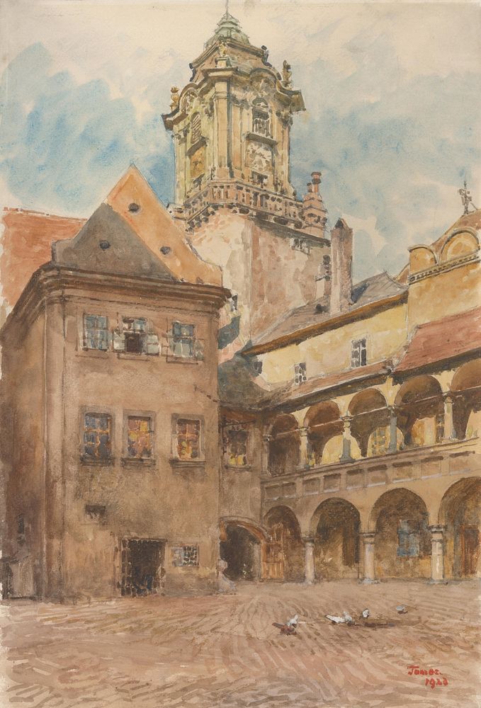 Courtyard of old town hall in bratislava, Jindřich Tomec