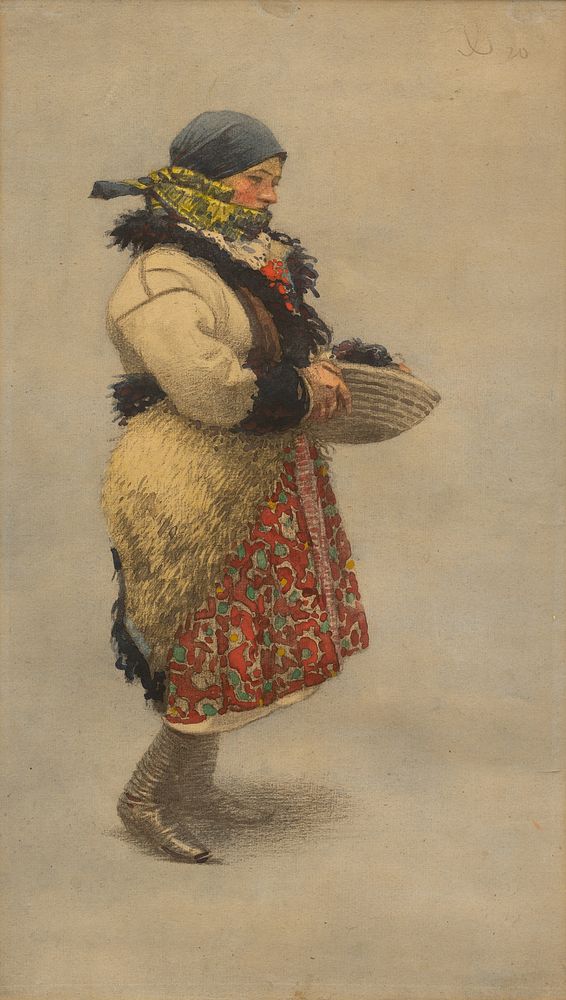 Study of folk costume, Joža Úprka