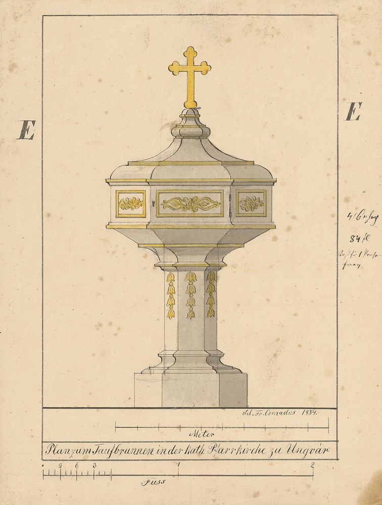 Proposal for a pulpit for a church in uzhhorod