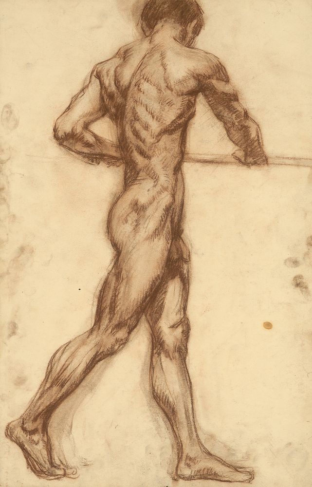 Study of a man by a horizontal bar, Emil Alexay Olexák