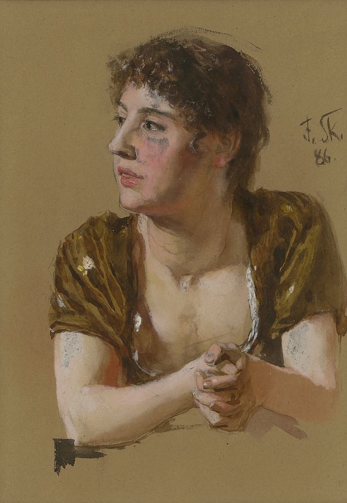 Study of a woman (portrait), Dominik Skutecky