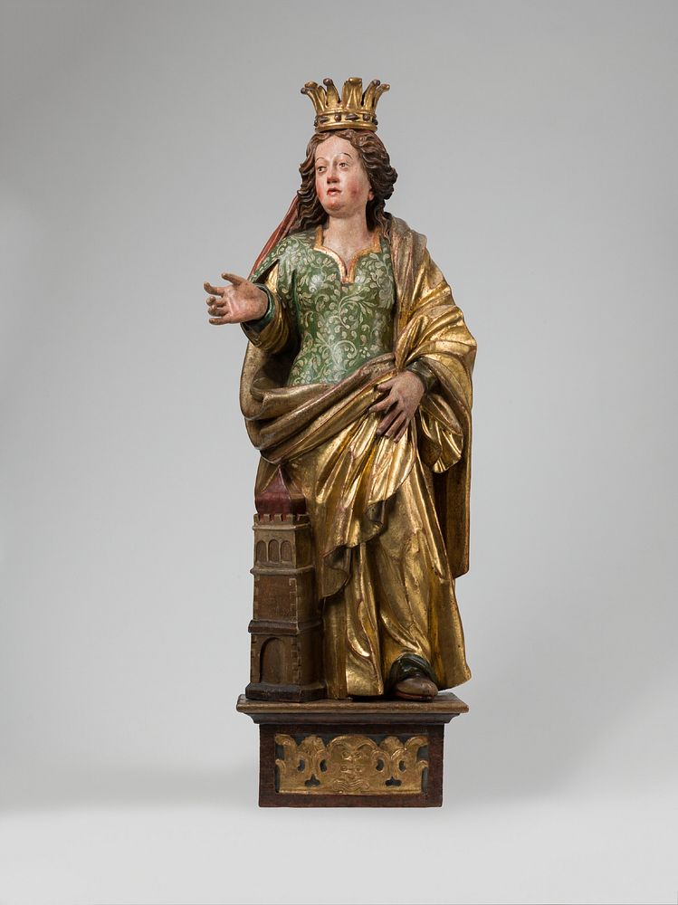 Saint barbara from the pieta altar