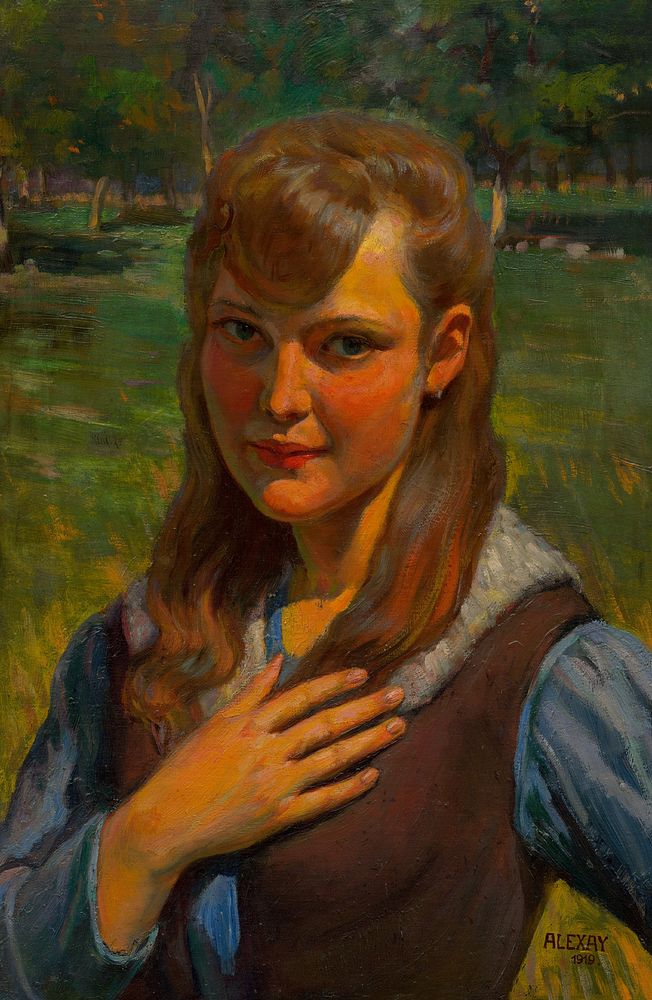 Portrait of a girl, Emil Alexay Olexák