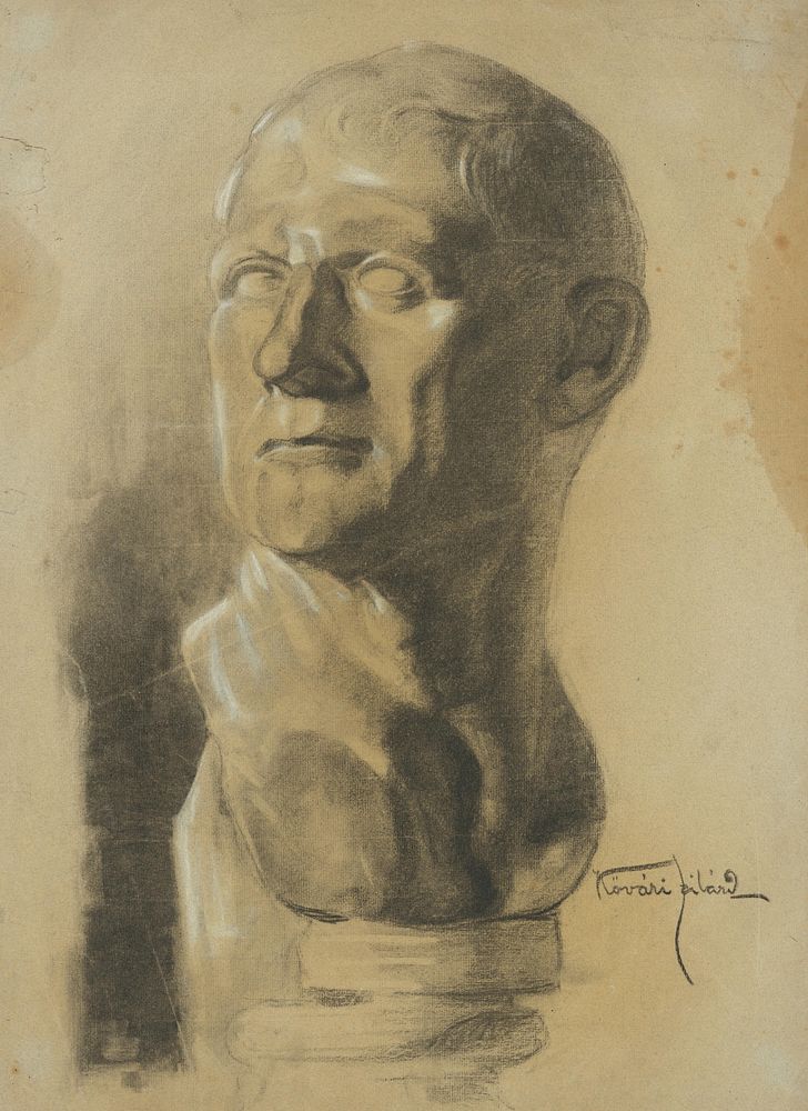 A man's head, Konstantin Kövári Kačmarik