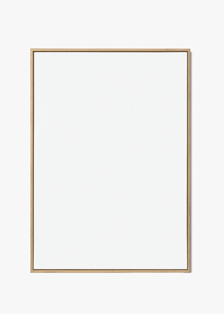 Minimal wood frame psd mockup with design space