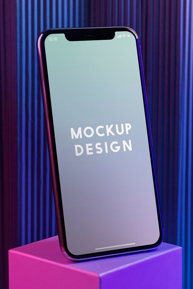 Premium mobile phone screen mockup