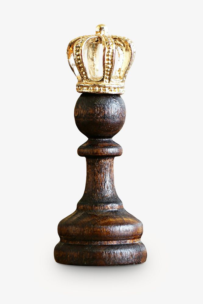 Chess king collage element isolated image