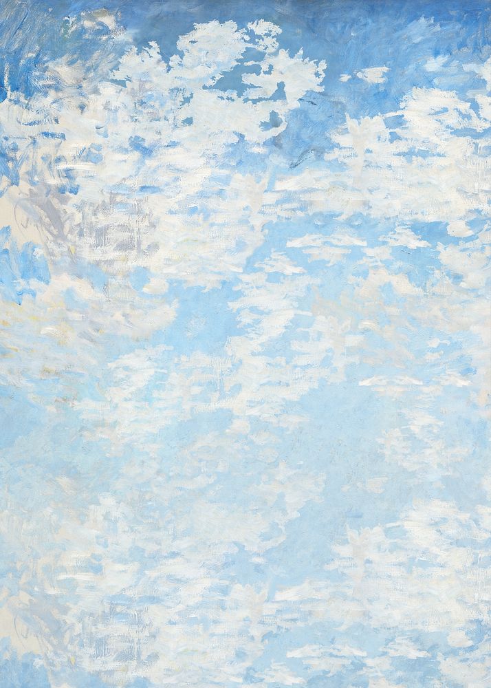 Claude Monet's sky background. Remastered by rawpixel.