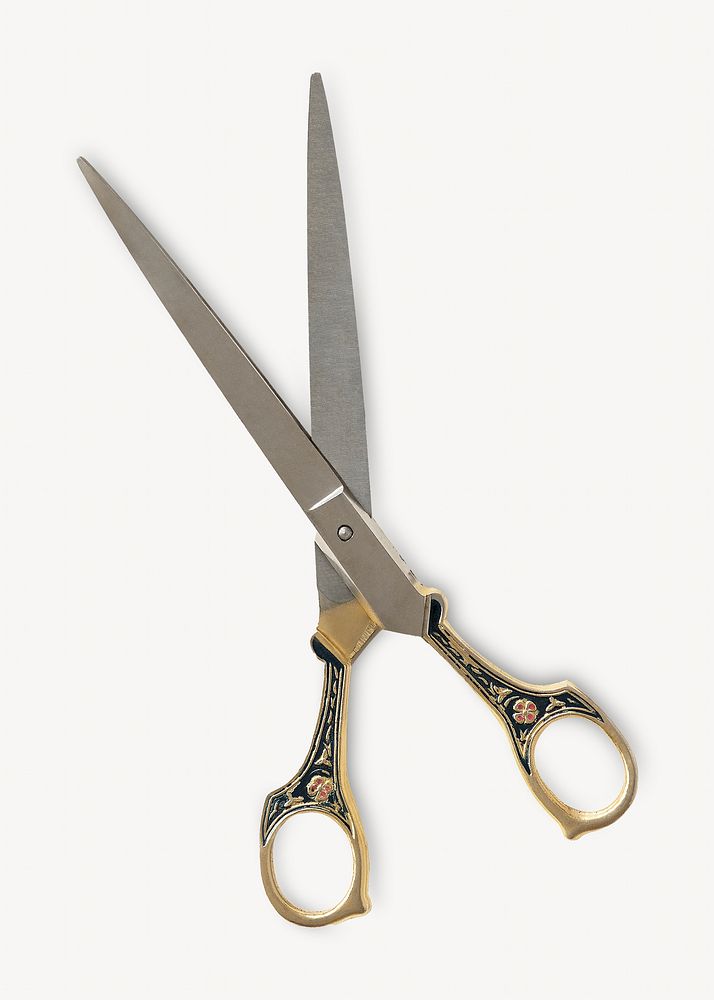 Vintage scissors, stationery collage element