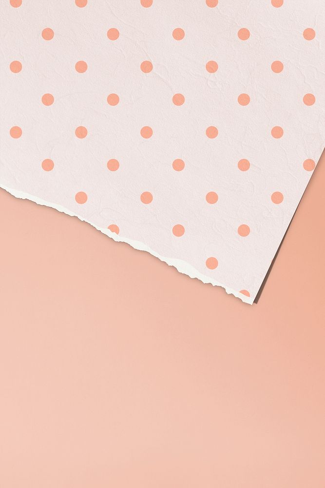 Cute peach torn paper background