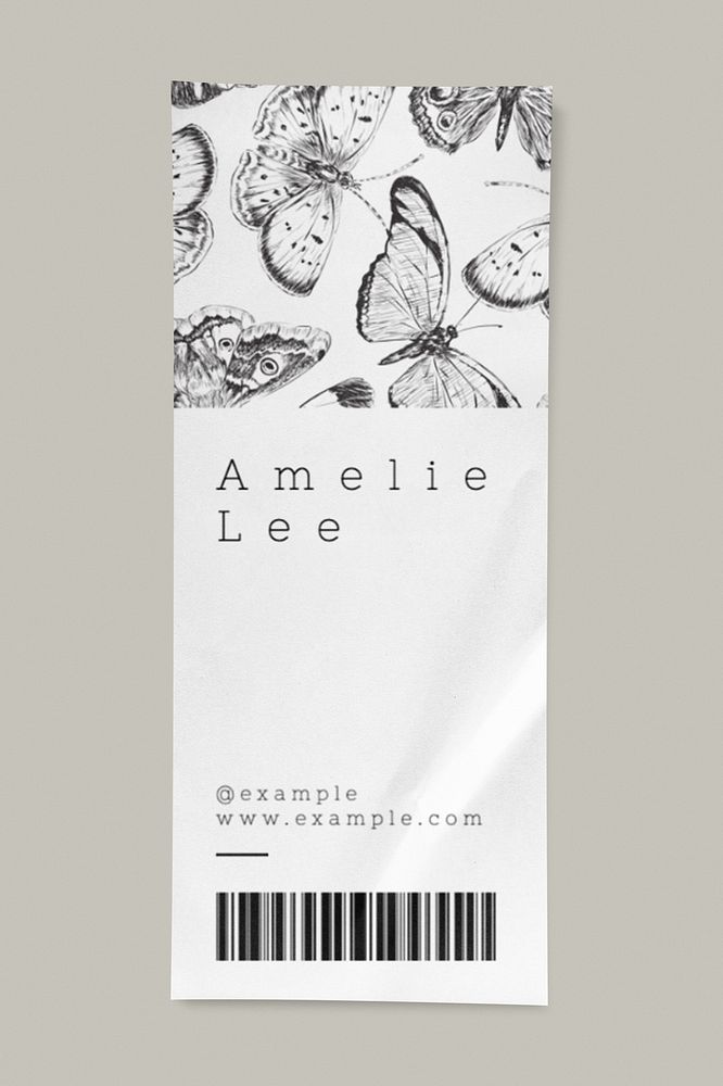 Clothing tag stationery collage element