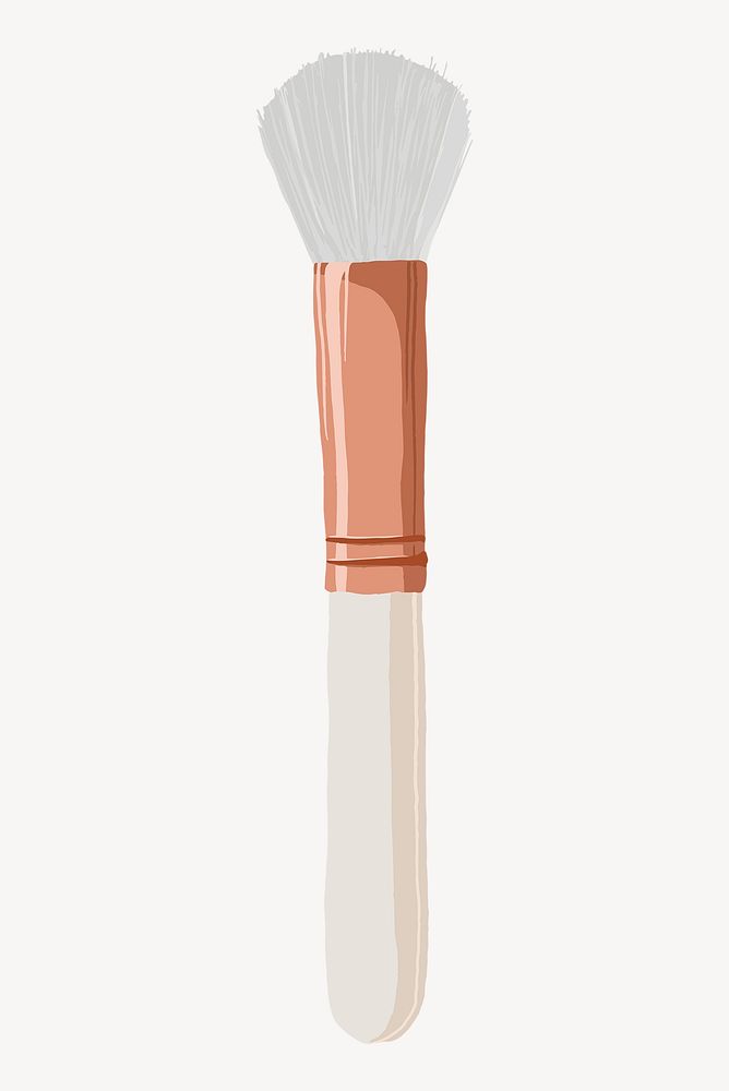 Makeup brush collage element psd