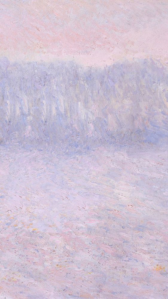 Purple pastel field iPhone wallpaper. Claude Monet artwork, remixed by rawpixel.