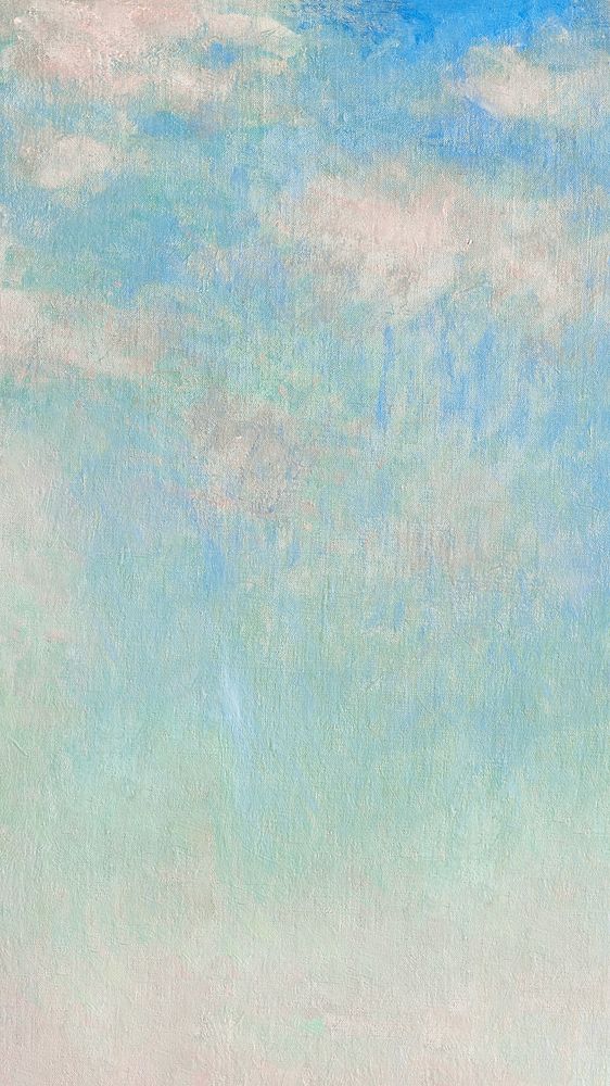 Claude Monet sky iPhone wallpaper. Famous art remixed by rawpixel.