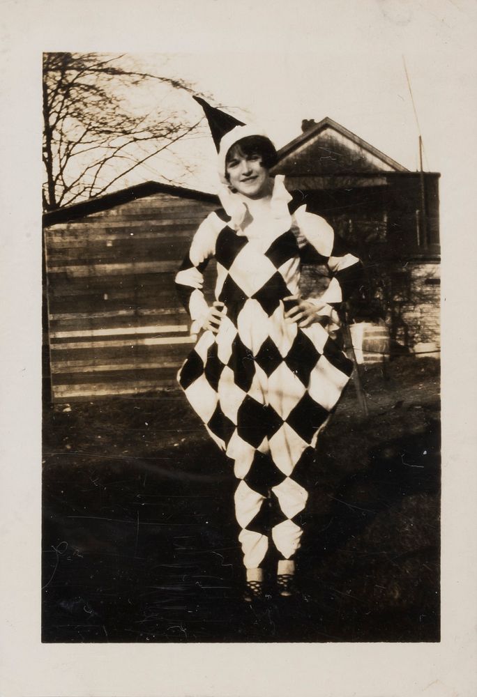 Untitled (Woman Wearing Harlequin Costume)