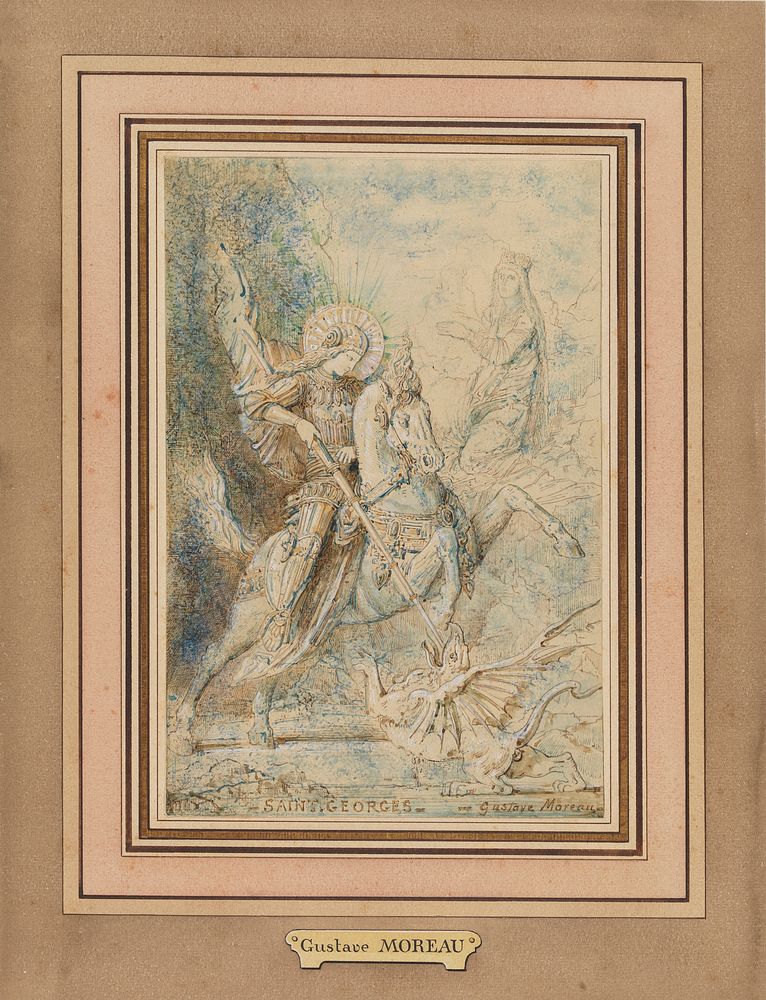 Saint George by Gustave Moreau by Gustave Moreau