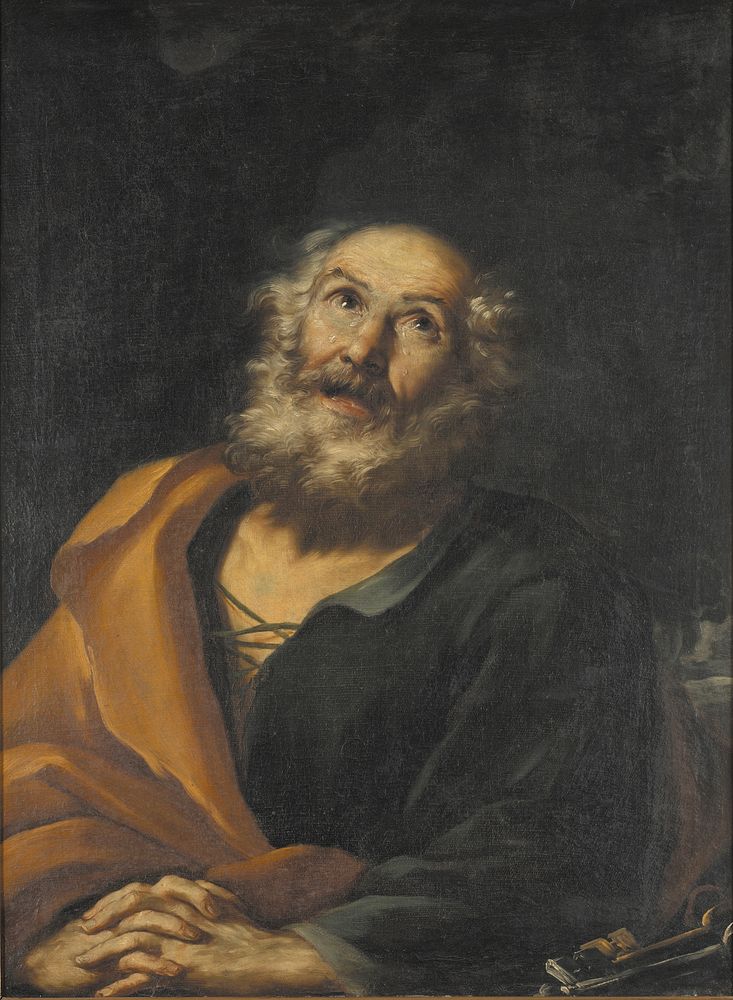 The Repentant Peter by Girolamo Troppa