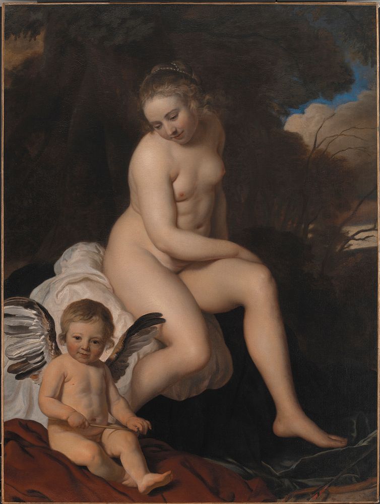 Venus and Cupid by Bartholomeus Van Der Helst