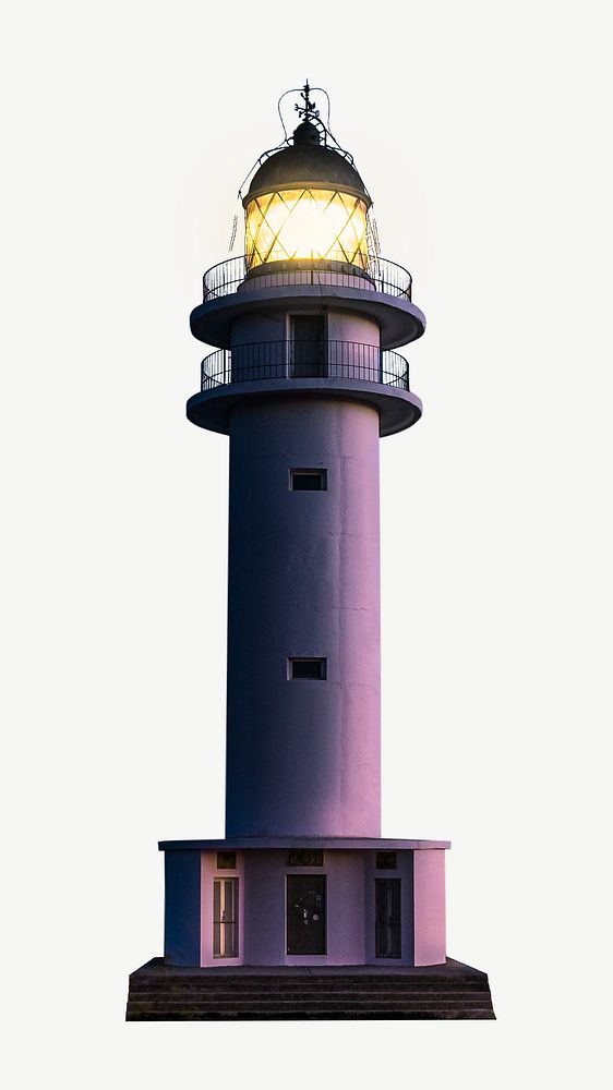  Lighthouse collage element psd