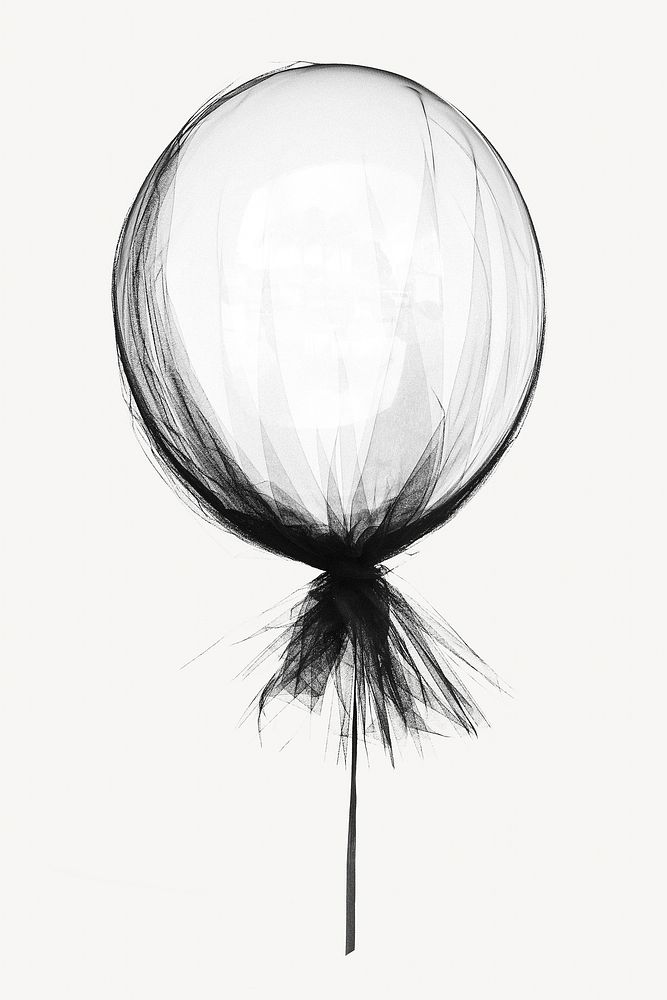 White balloon isolated image
