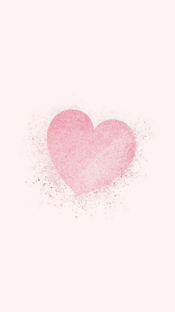 Cute pink heart iPhone wallpaper