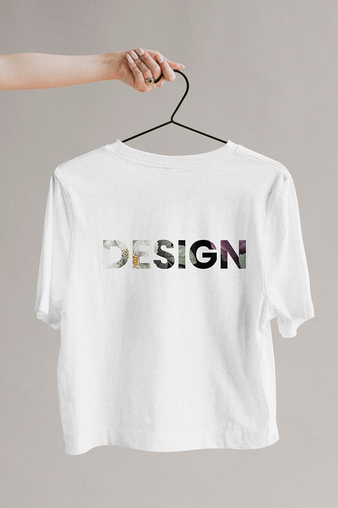 White shirt in a hanger mockup