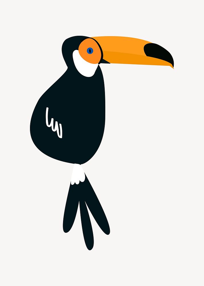 Toucan bird vector illustration