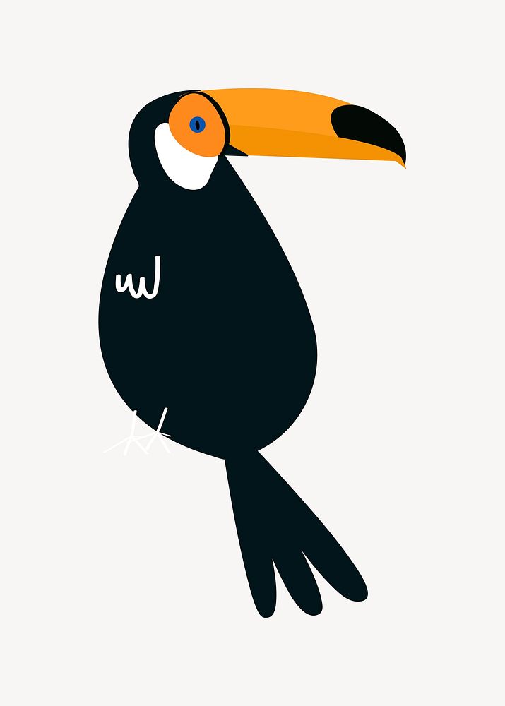 Toucan bird vector illustration