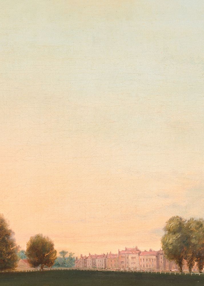 Aesthetic sunset sky background, vintage painting