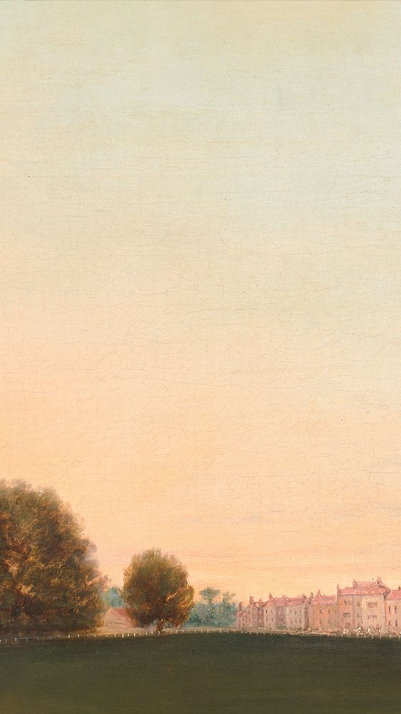 Sunset sky landscape background, aesthetic illustration
