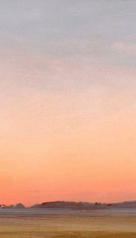 Sunset sky mobile wallpaper, aesthetic nature background