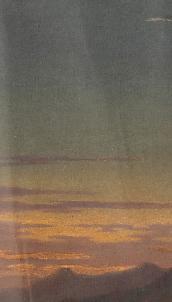 Sunset sky landscape iPhone wallpaper