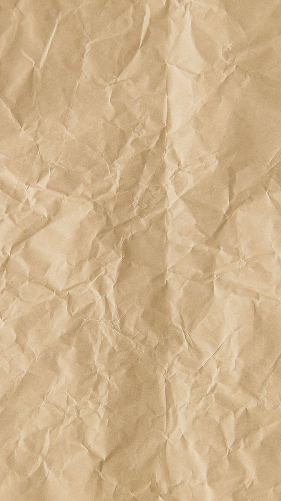 Brown crumpled paper iPhone wallpaper