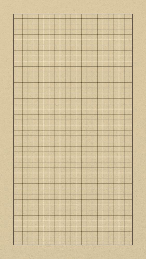 Brown cutting mat iPhone wallpaper, grid patterned design