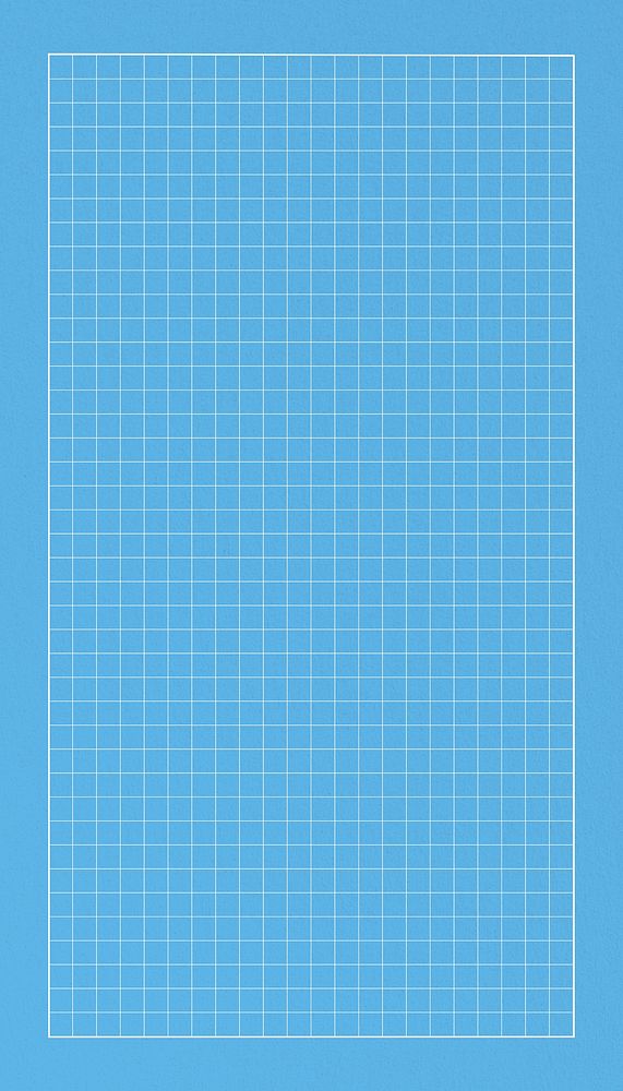 Blue cutting mat iPhone wallpaper, grid patterned design