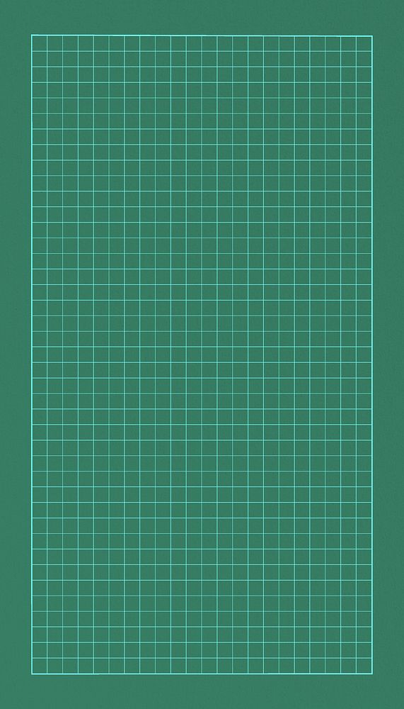 Green cutting mat iPhone wallpaper, grid patterned design