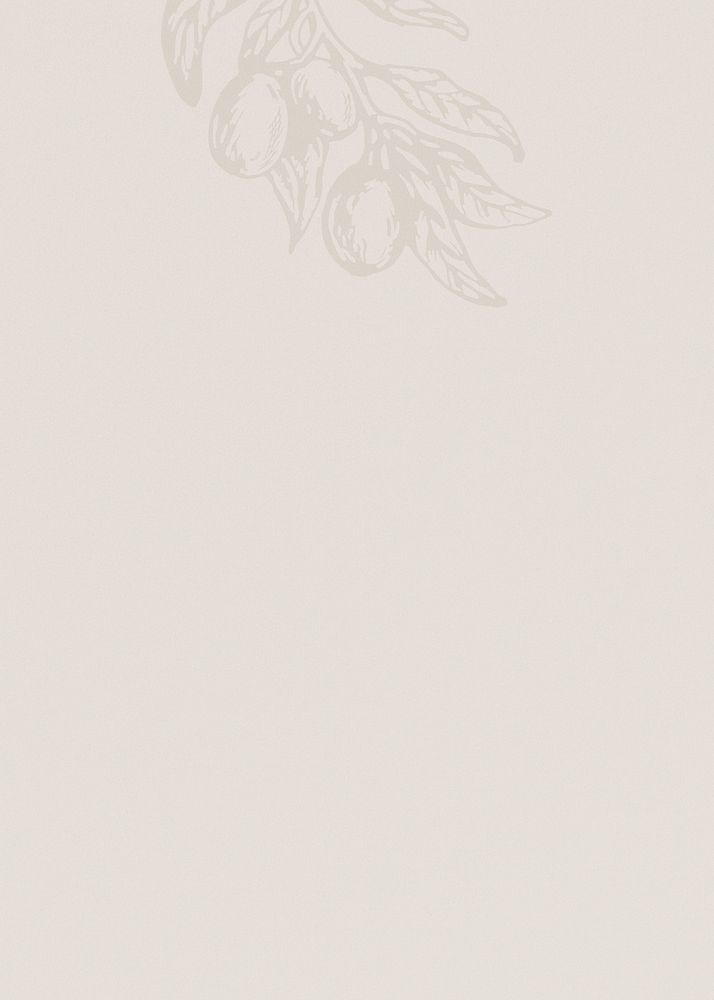 Beige textured background, vintage botanical border