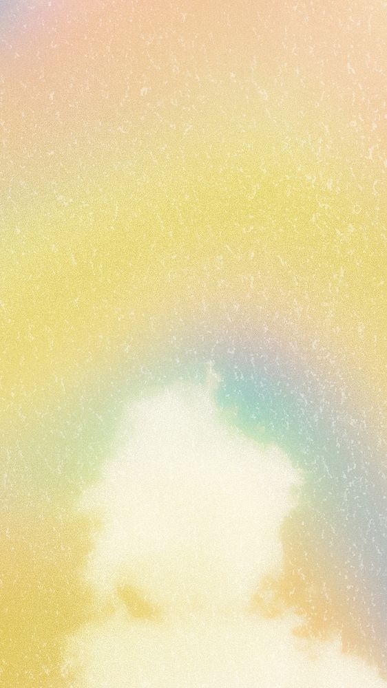 Yellow holographic aesthetic iPhone wallpaper, dreamy background